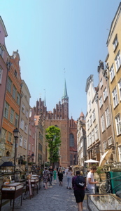 View of Mariacka Street in the Old Town of Gdańsk, Poland